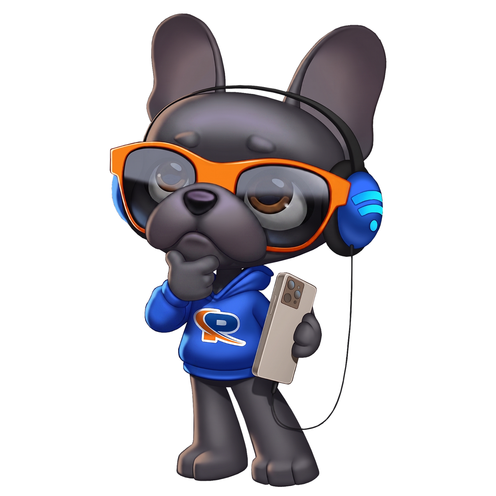 Mascote da Primmus pensando
